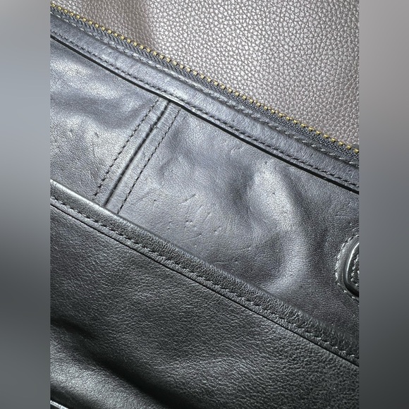 COACH 11127 Legacy 65th Anniversary Satchel Black Leather Shoulder Bag - Picture 12 of 14